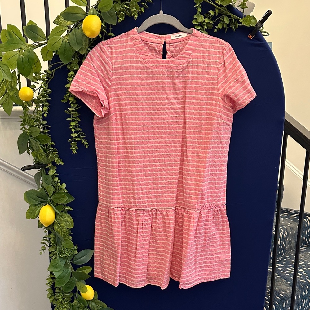 Mod Ref Pink Textured mini Dress